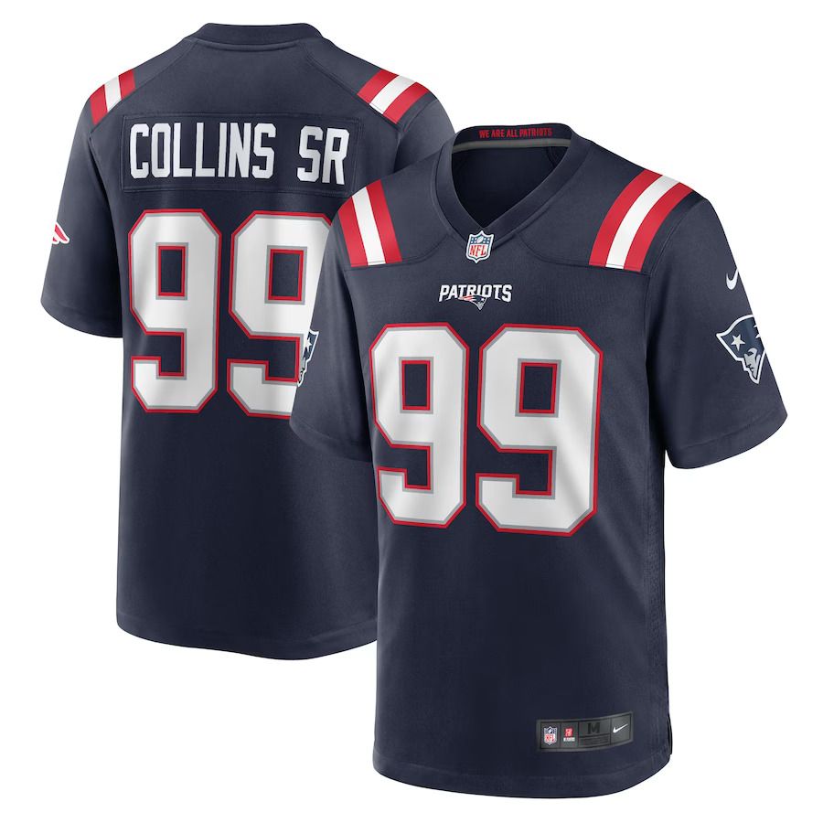 Men New England Patriots #99 Jamie Collins Sr. Nike Navy Home Game Player NFL Jersey